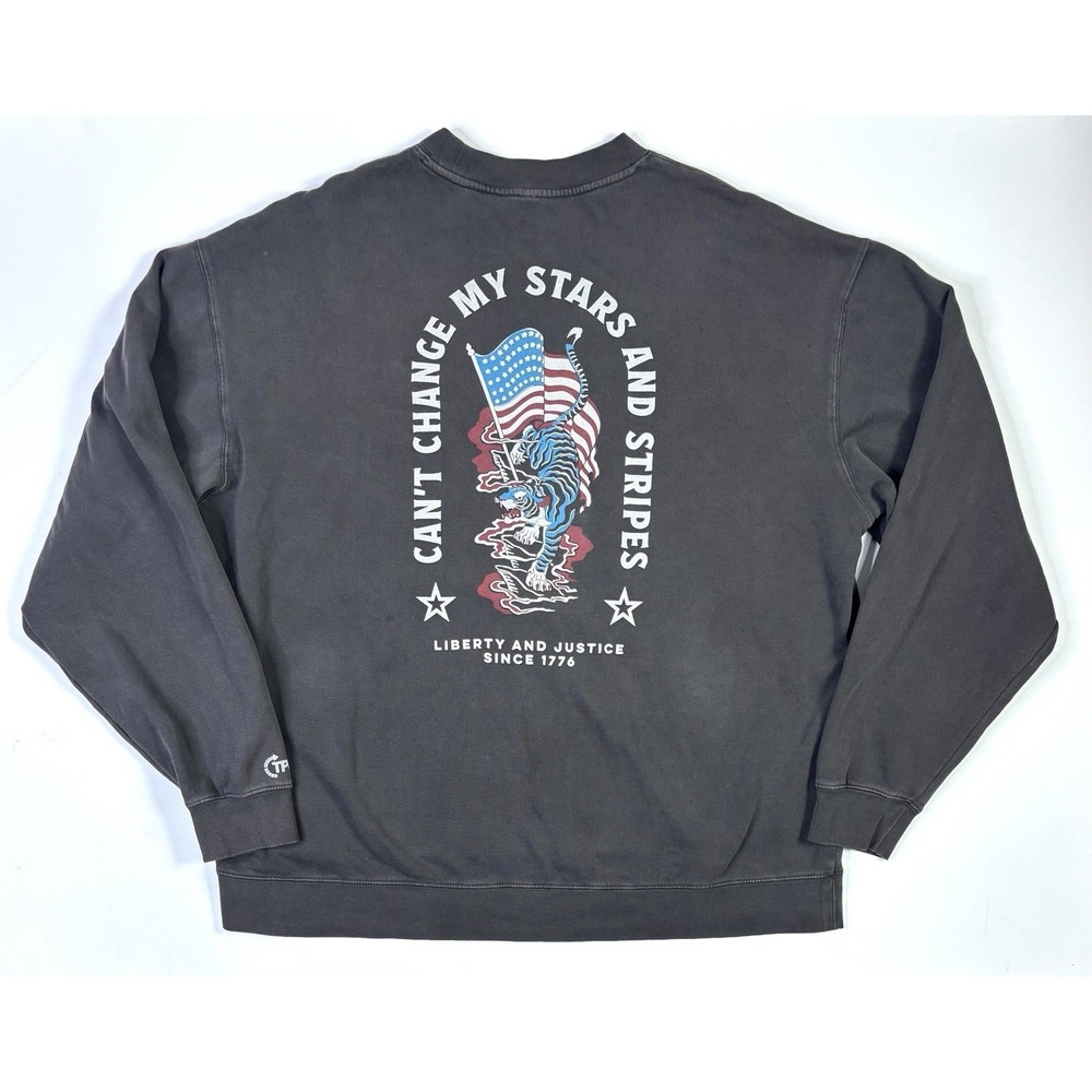 TPUSA Stars & Stripes Pullover Sweatshirt Mens XXXL Charlie Kirk 1776